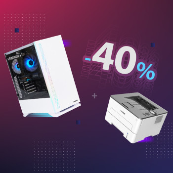 Скидка 40% на принтеры Pantum при покупке ПК или моноблока HAFF
